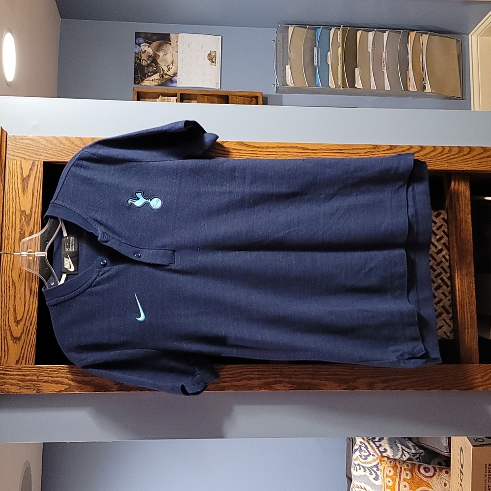 Tottenham Nike Short Sleeve 1/4 Button Shirt